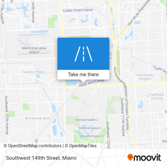 Southwest 149th Street map