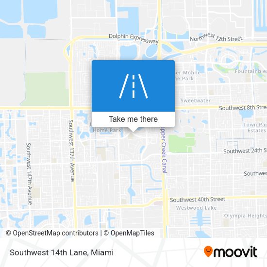 Mapa de Southwest 14th Lane