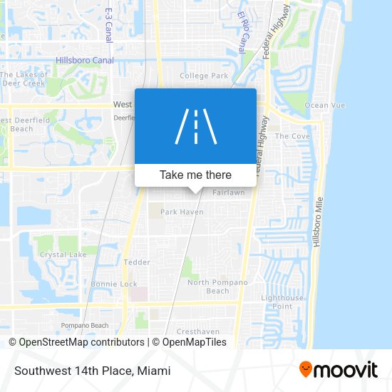 Mapa de Southwest 14th Place