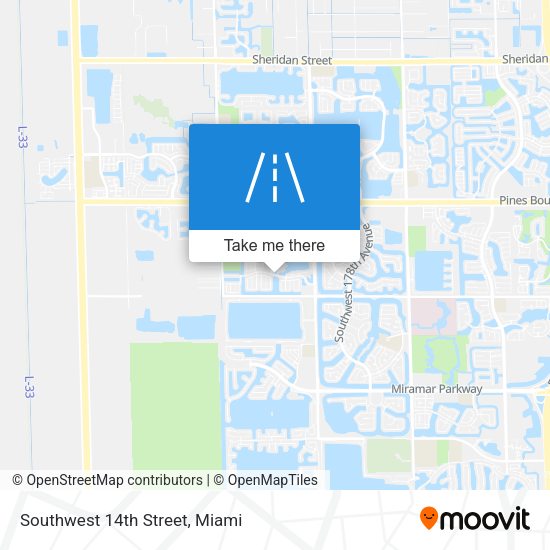 Mapa de Southwest 14th Street