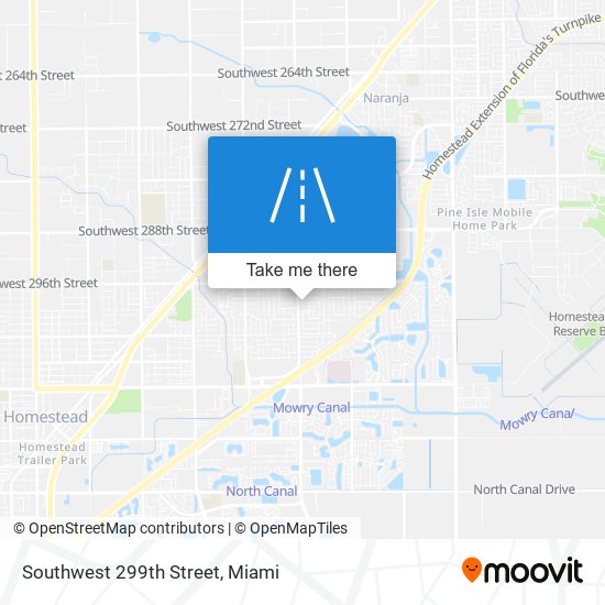 Southwest 299th Street map