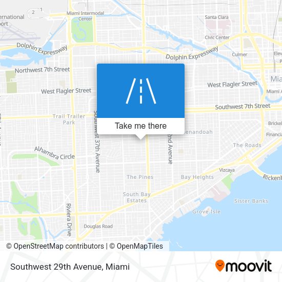 Mapa de Southwest 29th Avenue
