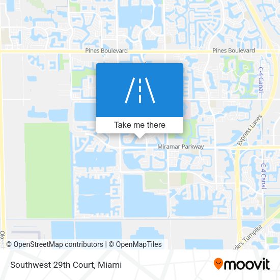 Southwest 29th Court map