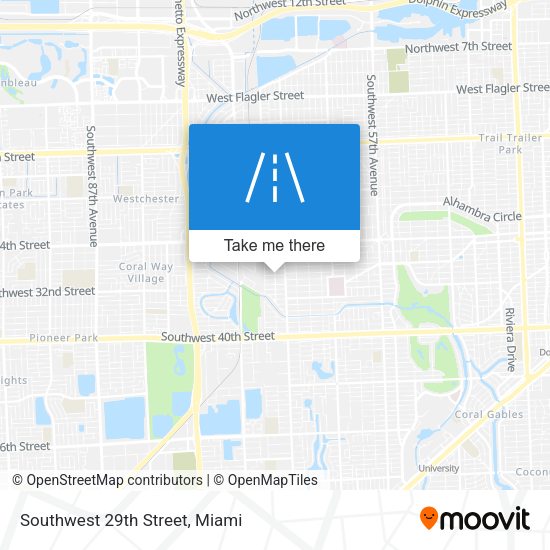Mapa de Southwest 29th Street