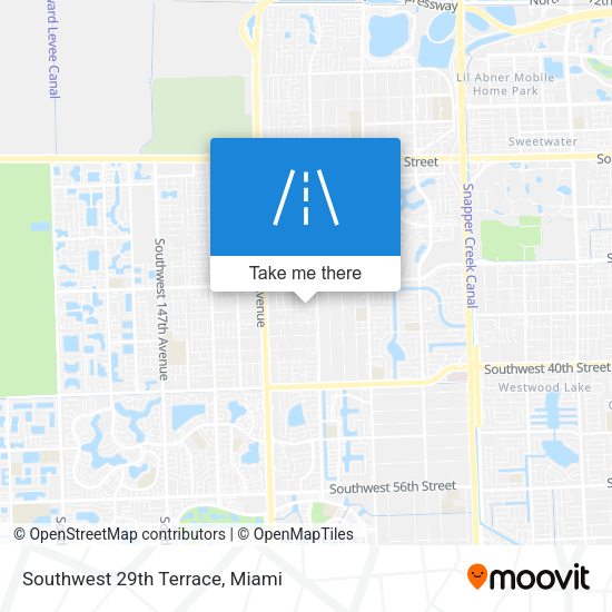 Southwest 29th Terrace map