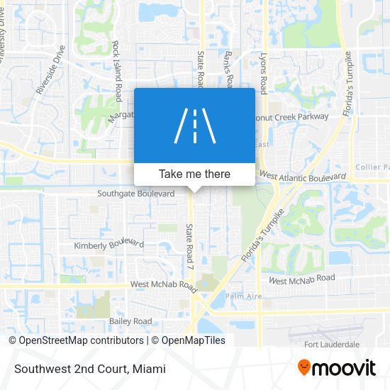 Southwest 2nd Court map