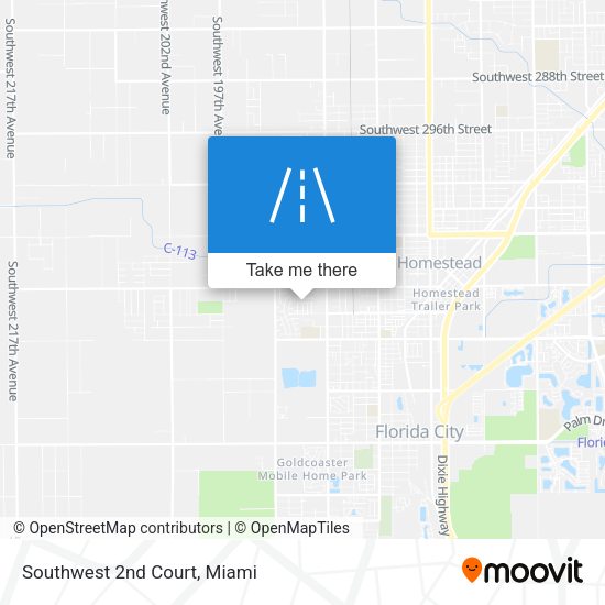 Mapa de Southwest 2nd Court