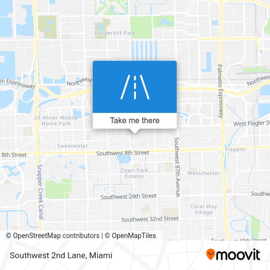 Mapa de Southwest 2nd Lane