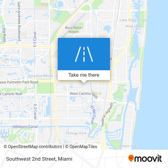 Mapa de Southwest 2nd Street