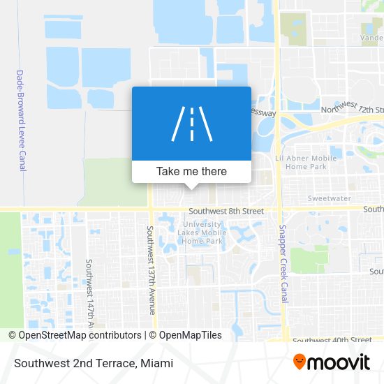 Southwest 2nd Terrace map