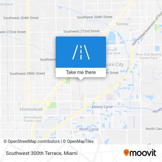 Southwest 300th Terrace map