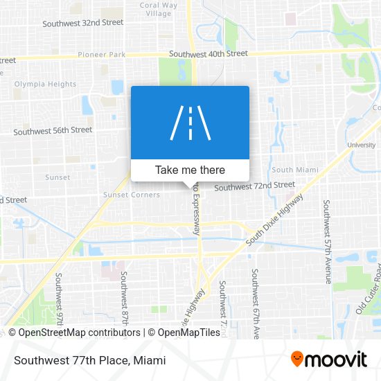 Mapa de Southwest 77th Place
