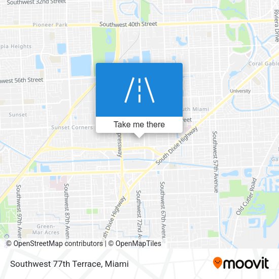 Southwest 77th Terrace map