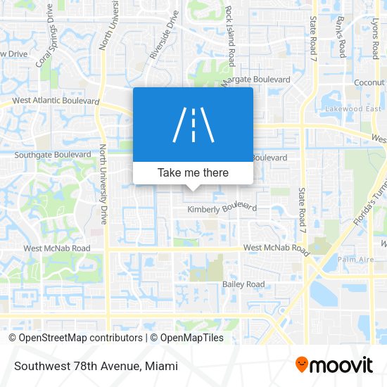 Southwest 78th Avenue map
