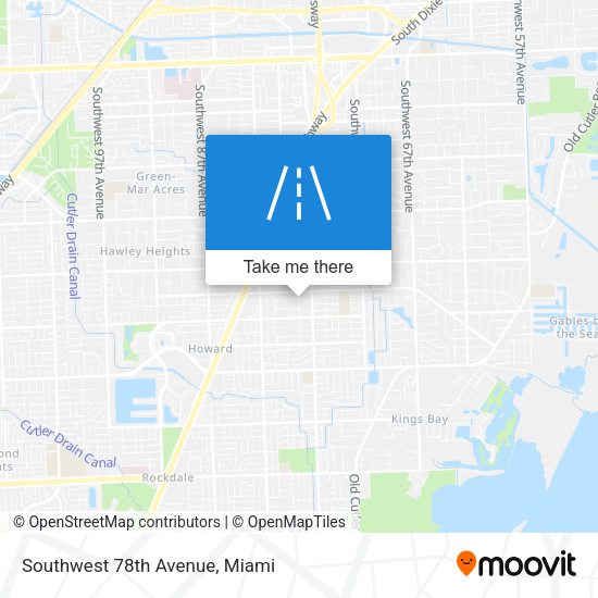 Southwest 78th Avenue map