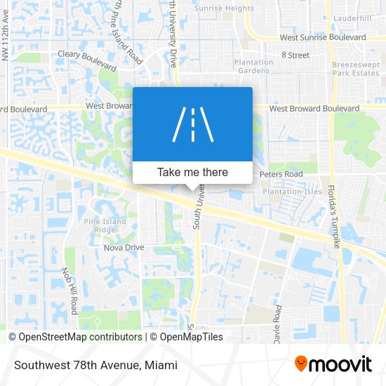 Southwest 78th Avenue map