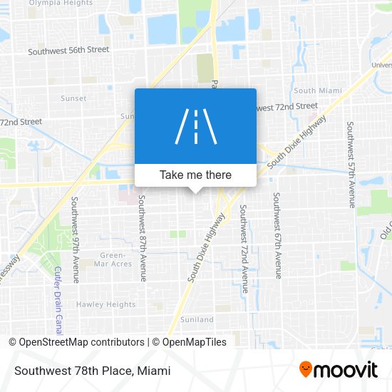 Mapa de Southwest 78th Place