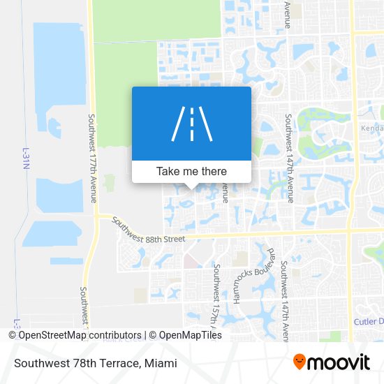 Southwest 78th Terrace map