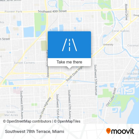 Mapa de Southwest 78th Terrace