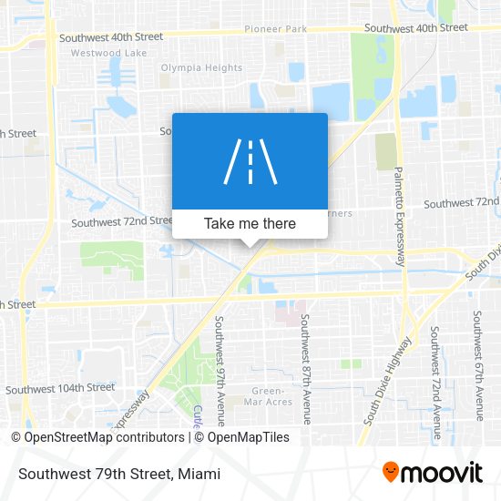 Southwest 79th Street map