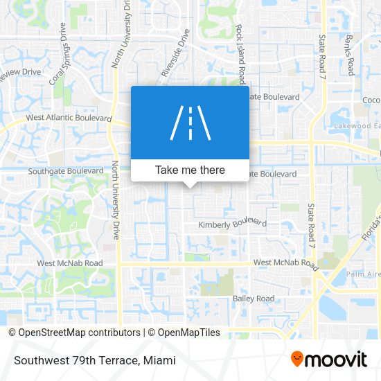 Southwest 79th Terrace map