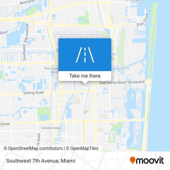 Southwest 7th Avenue map