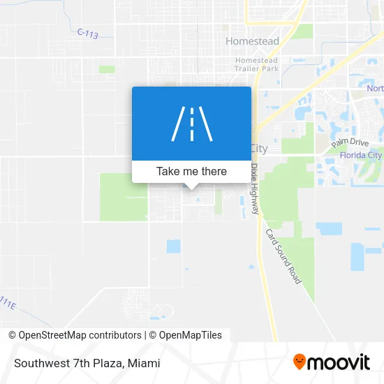 Southwest 7th Plaza map