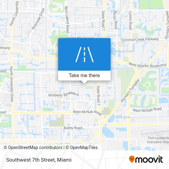 Southwest 7th Street map