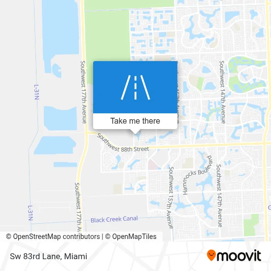 Sw 83rd Lane map