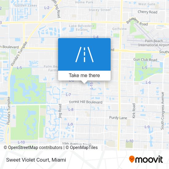 Mapa de Sweet Violet Court