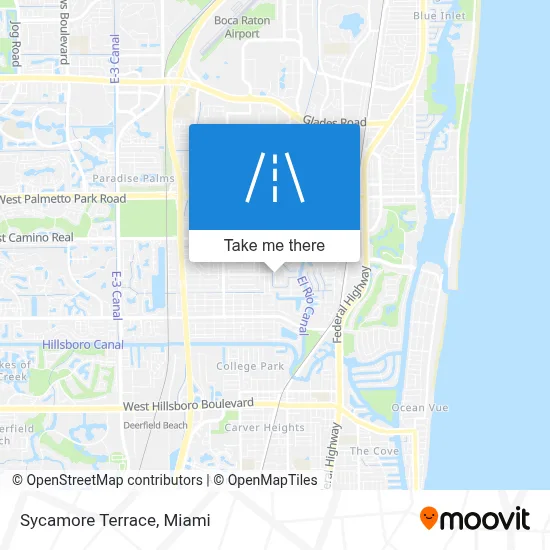 Sycamore Terrace map