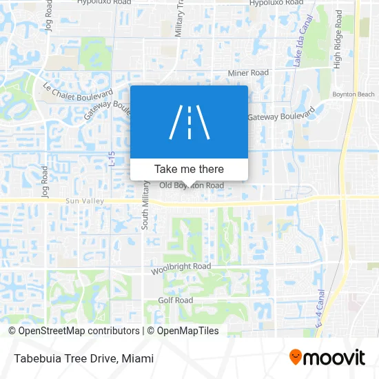 Tabebuia Tree Drive map