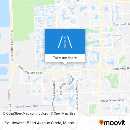 Southwest 152nd Avenue Circle map