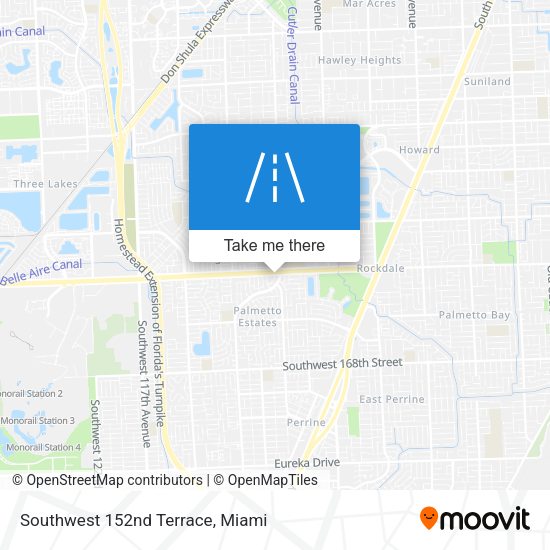 Mapa de Southwest 152nd Terrace