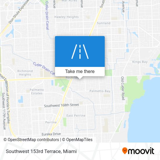 Mapa de Southwest 153rd Terrace