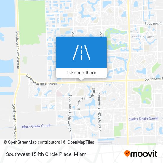 Southwest 154th Circle Place map