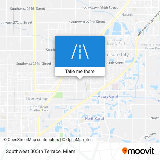 Mapa de Southwest 305th Terrace
