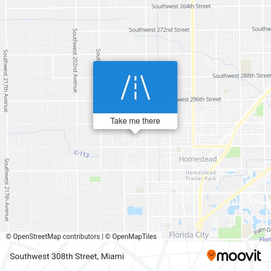 Mapa de Southwest 308th Street
