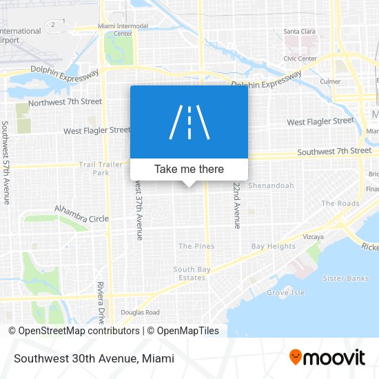 Mapa de Southwest 30th Avenue