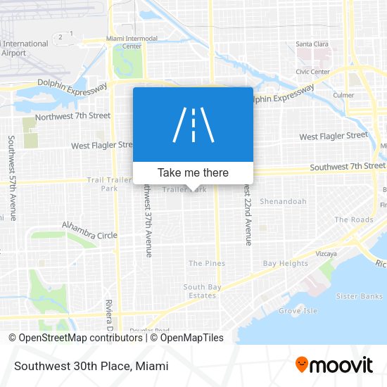 Mapa de Southwest 30th Place