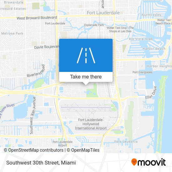 Southwest 30th Street map