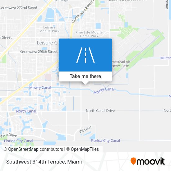 Southwest 314th Terrace map