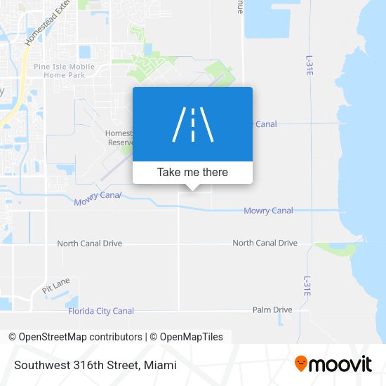 Southwest 316th Street map