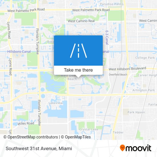 Southwest 31st Avenue map