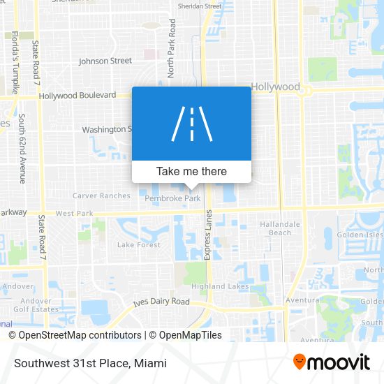 Mapa de Southwest 31st Place