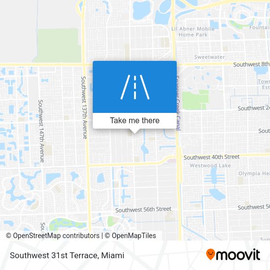 Southwest 31st Terrace map