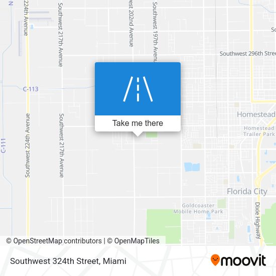 Southwest 324th Street map