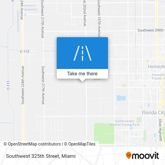Southwest 325th Street map
