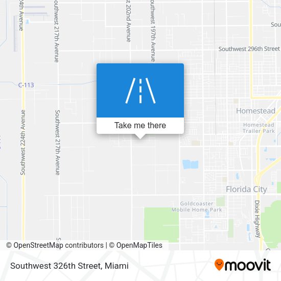 Southwest 326th Street map