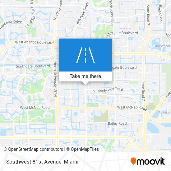 Mapa de Southwest 81st Avenue